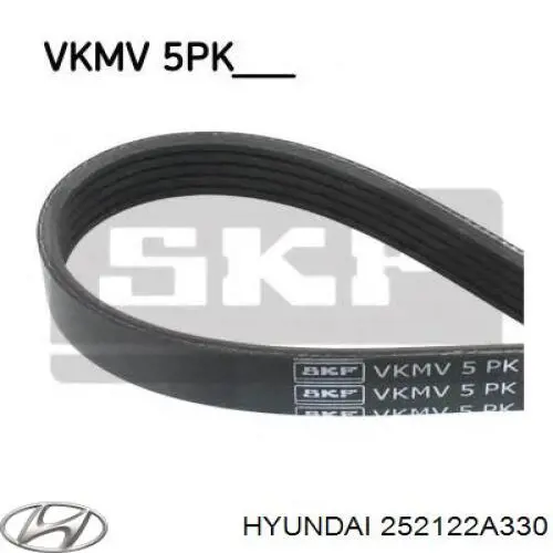 Клиновый ремень Hyundai/Kia 252122A330 цена, от 15.86 USD