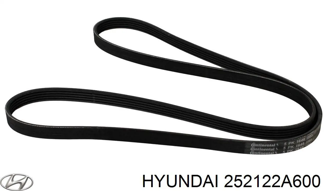 Ремень генератора 252122A600 Hyundai/Kia