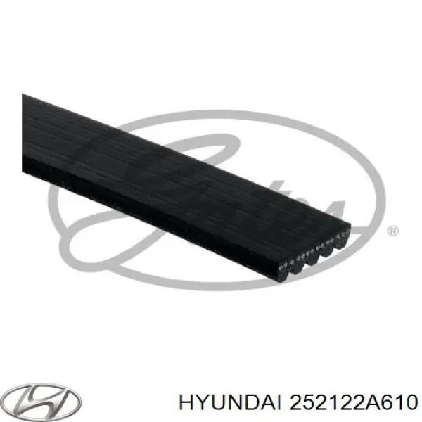 Ремень генератора 252122A610 Hyundai/Kia