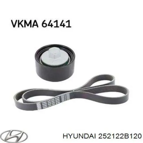 Купить 252122B120 Hyundai/Kia Ремень генератора
