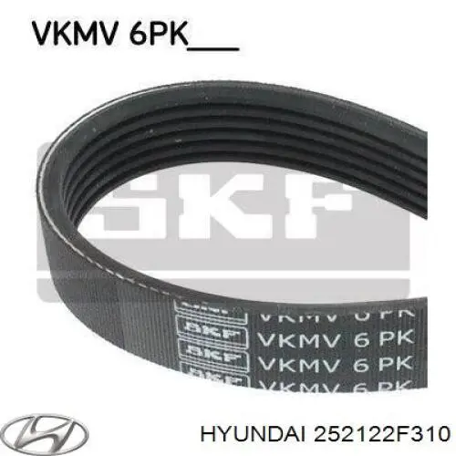 Ремень агрегатов приводной Hyundai/Kia 252122F310