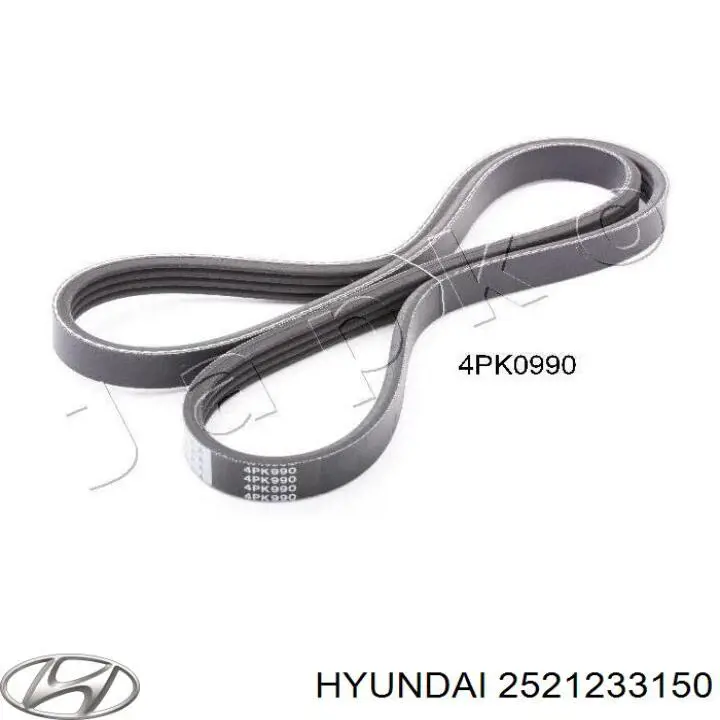 Ремень генератора 2521233150 Hyundai/Kia