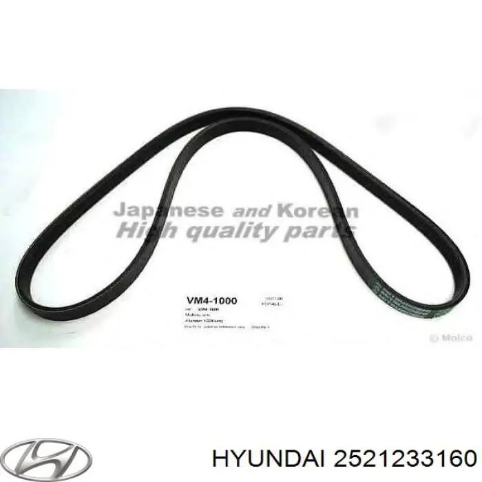 Correa trapezoidal 2521233160 Hyundai/Kia