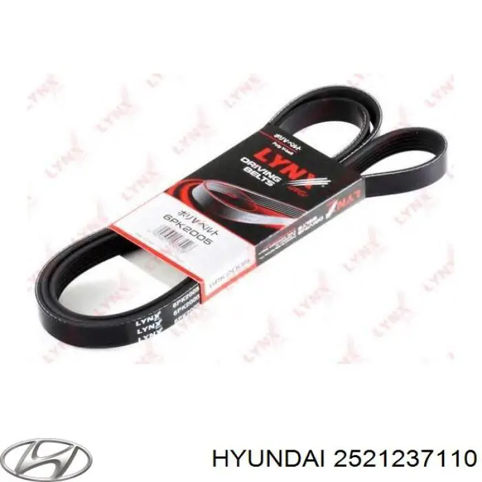 Клиновый ремень Hyundai/Kia 2521237110 цена, от 14.59 USD