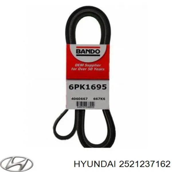 Ремень генератора 2521237162 Hyundai/Kia