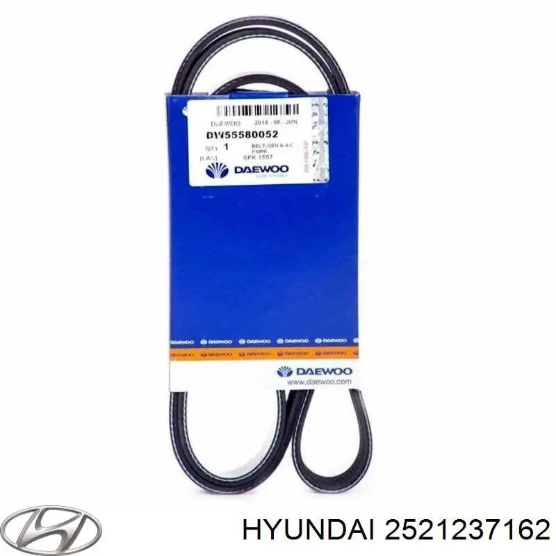 2521237162 Hyundai/Kia Поликлиновый ремень