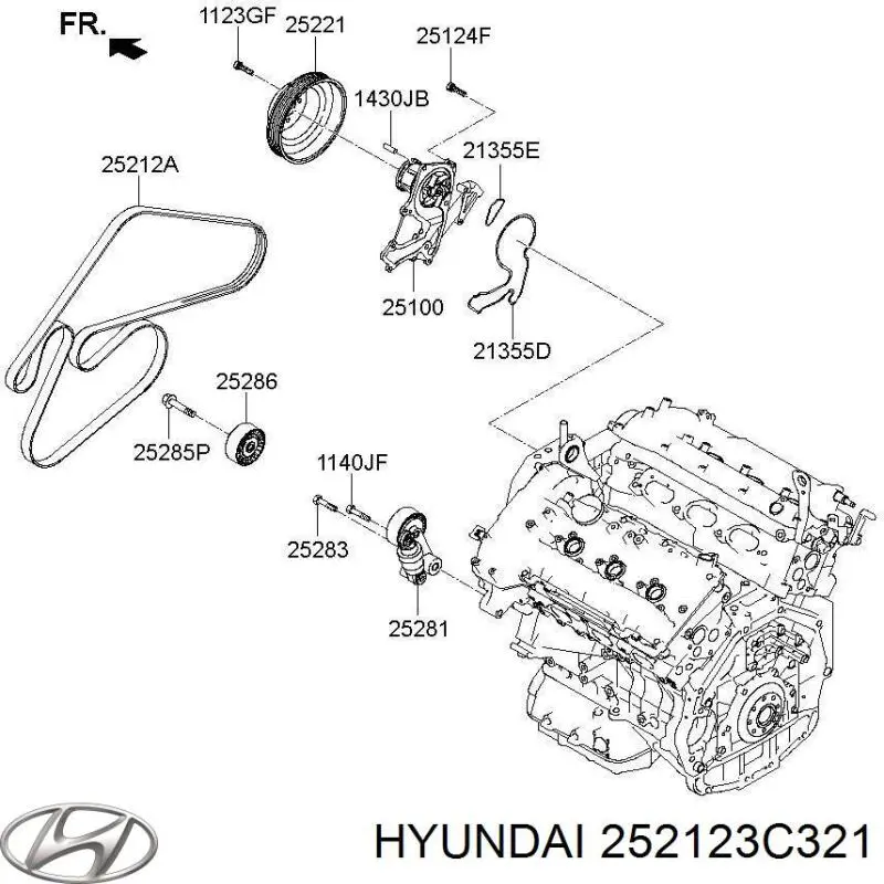  252123C321 Hyundai/Kia