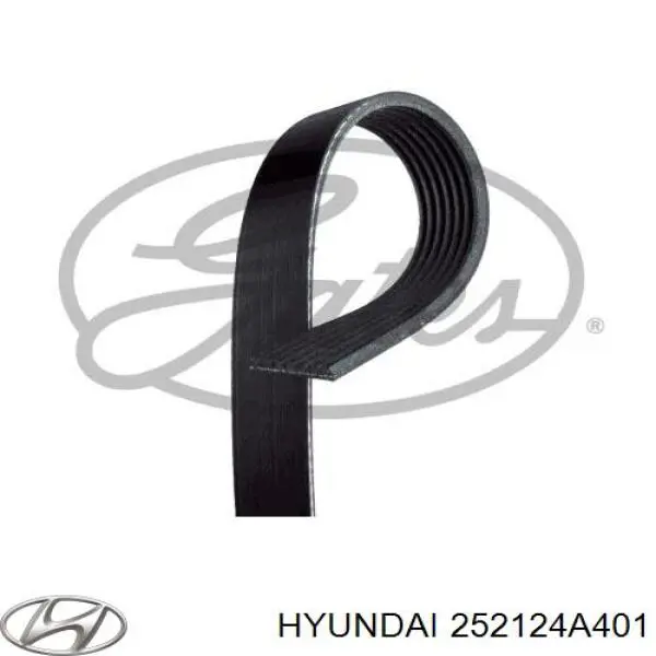 Купить 252124A401 Hyundai/Kia Ремень генератора
