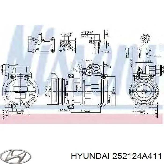 252124A411 Hyundai/Kia Поликлиновый ремень