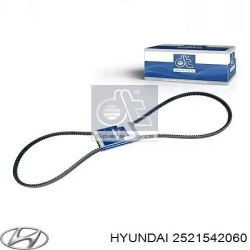 Ремень генератора 2521542060 Hyundai/Kia