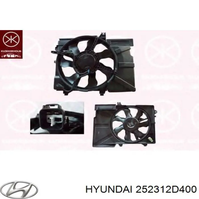 252312D400 Hyundai/Kia Крыльчатка радиатора охлаждения