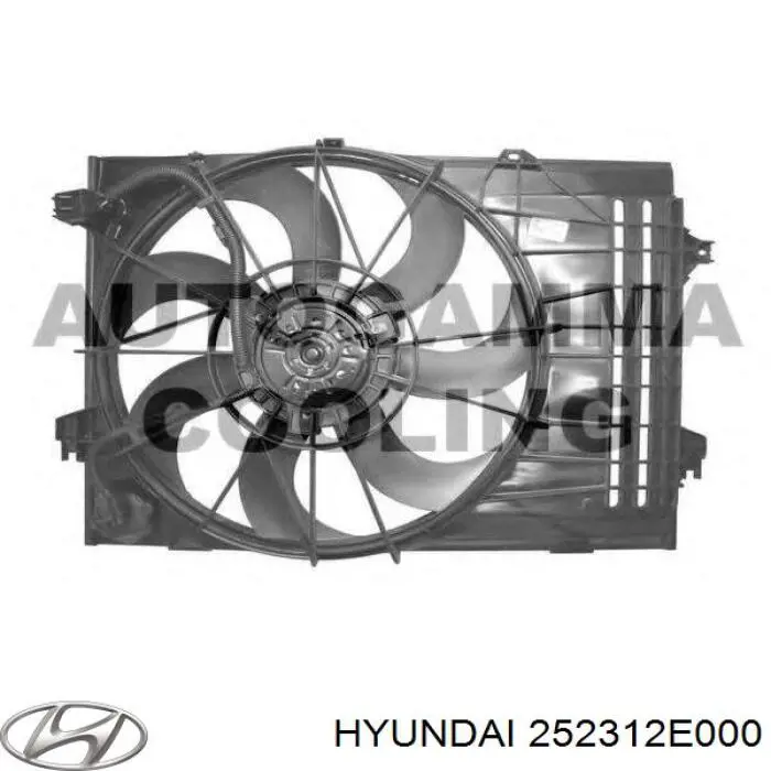 Диффузор радиатора 252312E000 Hyundai/Kia