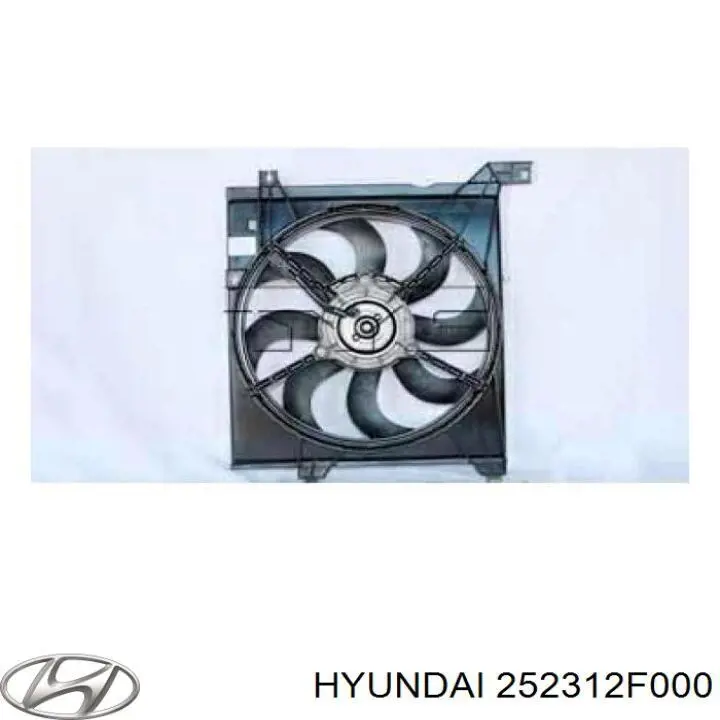 252312F000 Hyundai/Kia ventilador (roda de aletas do radiador de esfriamento esquerdo)