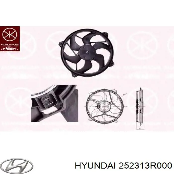 Купить 252313R000 Hyundai/Kia Крыльчатка радиатора охлаждения