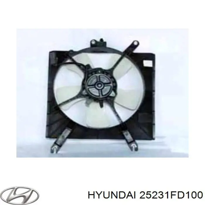 25231FD100 Hyundai/Kia вентилятор (крыльчатка радиатора охлаждения)