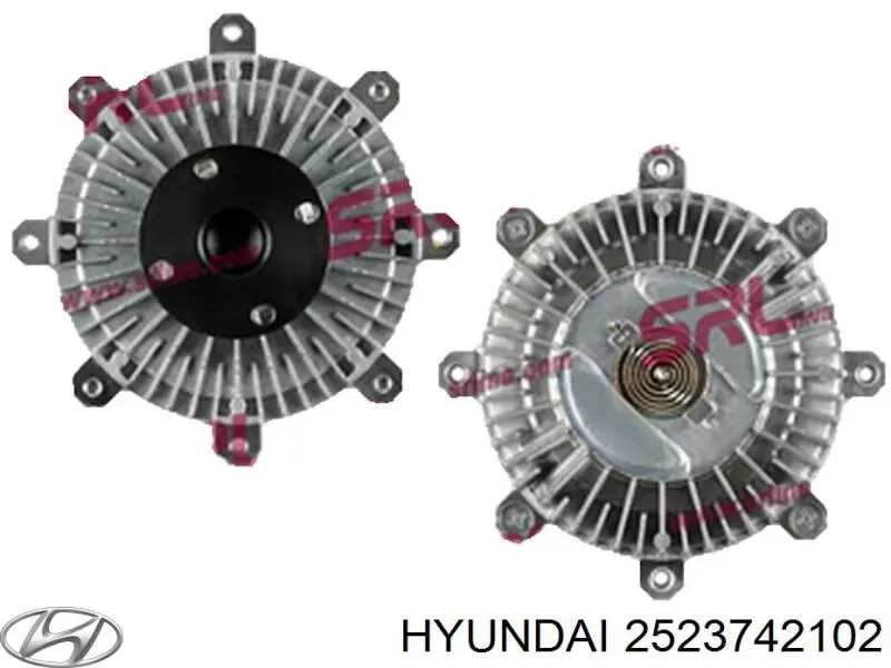 Вискомуфта (вязкостная муфта) вентилятора охлаждения Hyundai/Kia 2523742102