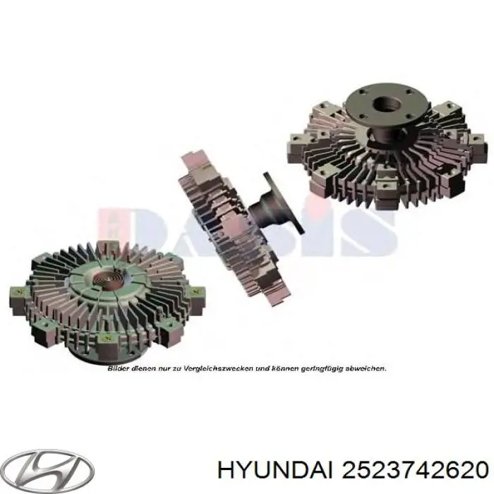 Вискомуфта вентилятора 2523742620 Hyundai/Kia