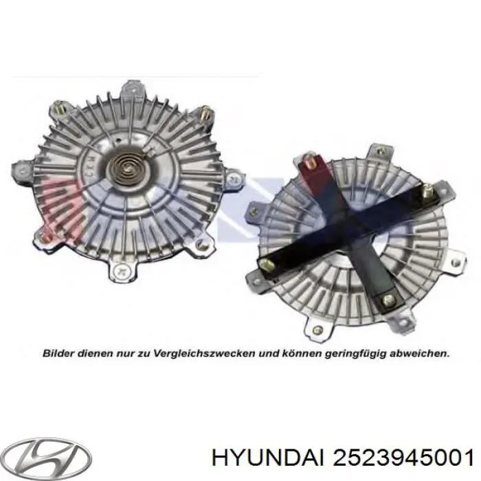 2523945001 Hyundai/Kia Гидромуфта привода вентилятора