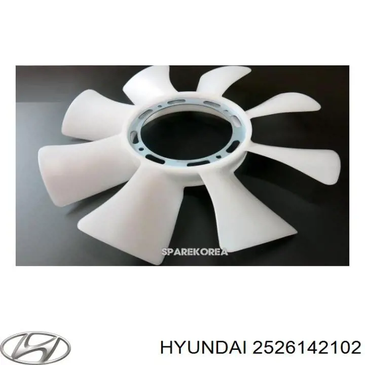 Купить 2526142102 Hyundai/Kia Крыльчатка радиатора охлаждения