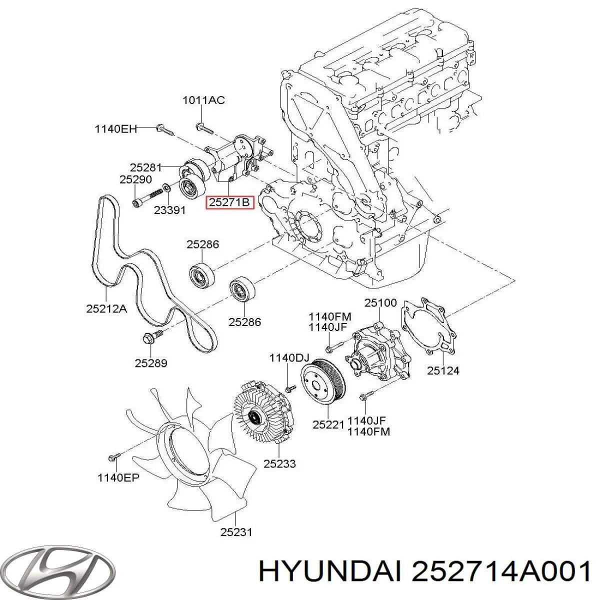 Крепление насоса ГУР Hyundai/Kia 252714A001 цена, от 5.65 USD
