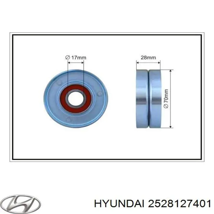 Роликовий модуль натяжителя ремня Hyundai/Kia 2528127401 цена, от 48.31 USD