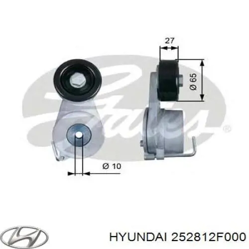 Купить 252812F000 Hyundai/Kia Натяжитель приводного ремня