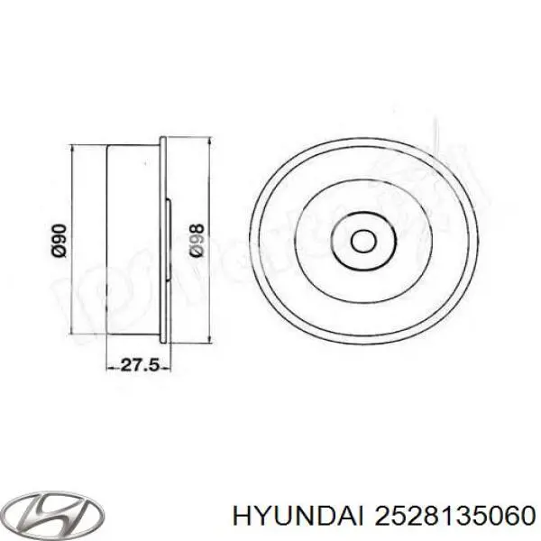 Купить 2528135060 Hyundai/Kia Паразитный ролик