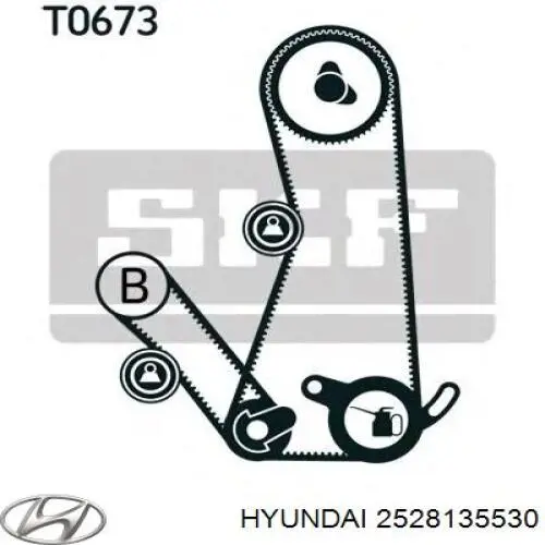 Ролик ГРМ 2528135530 Hyundai/Kia