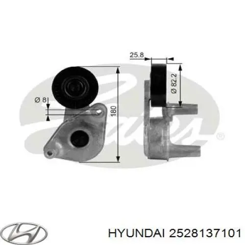 2528137101 Hyundai/Kia Натяжитель клинового ремня