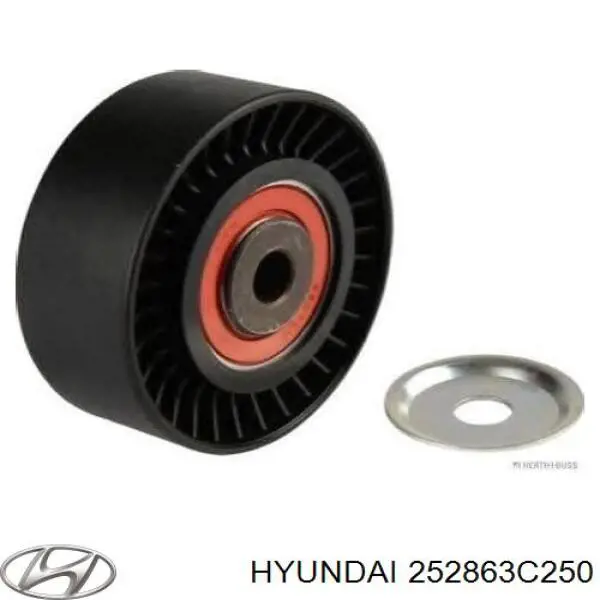 252863C250 Hyundai/Kia rolo parasita da correia de transmissão