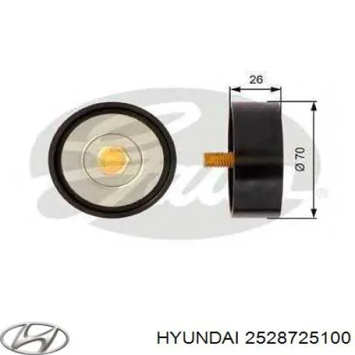 Купить 2528725100 Hyundai/Kia Паразитный ролик