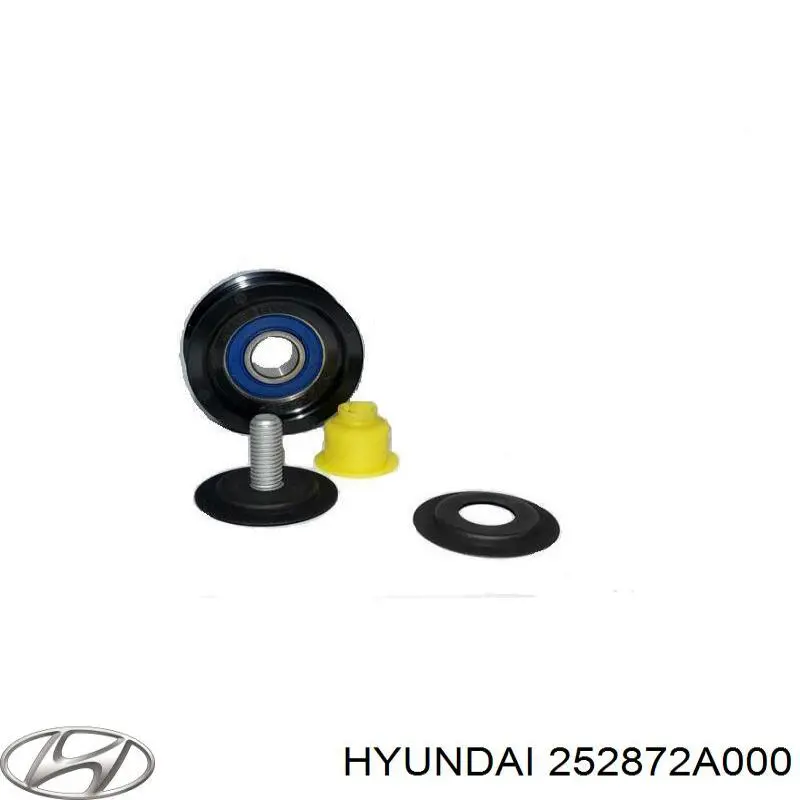 Polea inversión / guía, correa poli V 252872A000 Hyundai/Kia