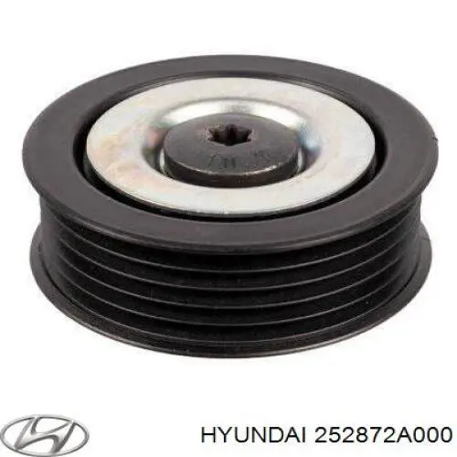 252872A000 HYUNDAI Polea inversión / guía, correa poli V original y equivalente