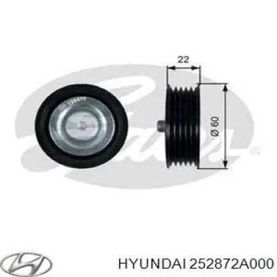 Купить 252872A000 Hyundai/Kia Паразитный ролик