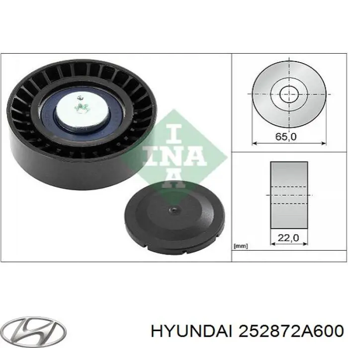 252872A600 Hyundai/Kia паразитный ролик