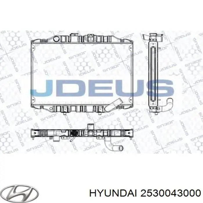 Радиатор 2530043000 Hyundai/Kia
