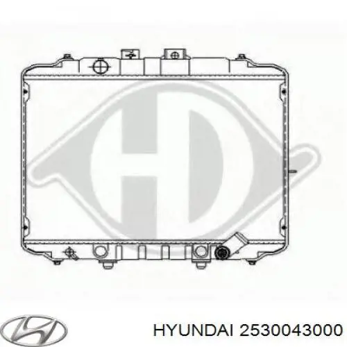 2530043000 Hyundai/Kia радиатор