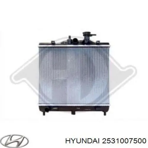 Купить 2531007500 Hyundai/Kia Радиатор водяной