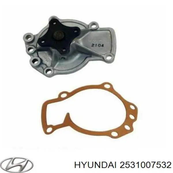 Купить 2531007532 Hyundai/Kia Радиатор водяной