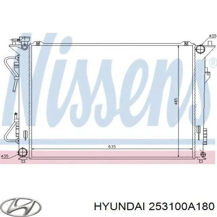 Радиатор 253100A180 Hyundai/Kia