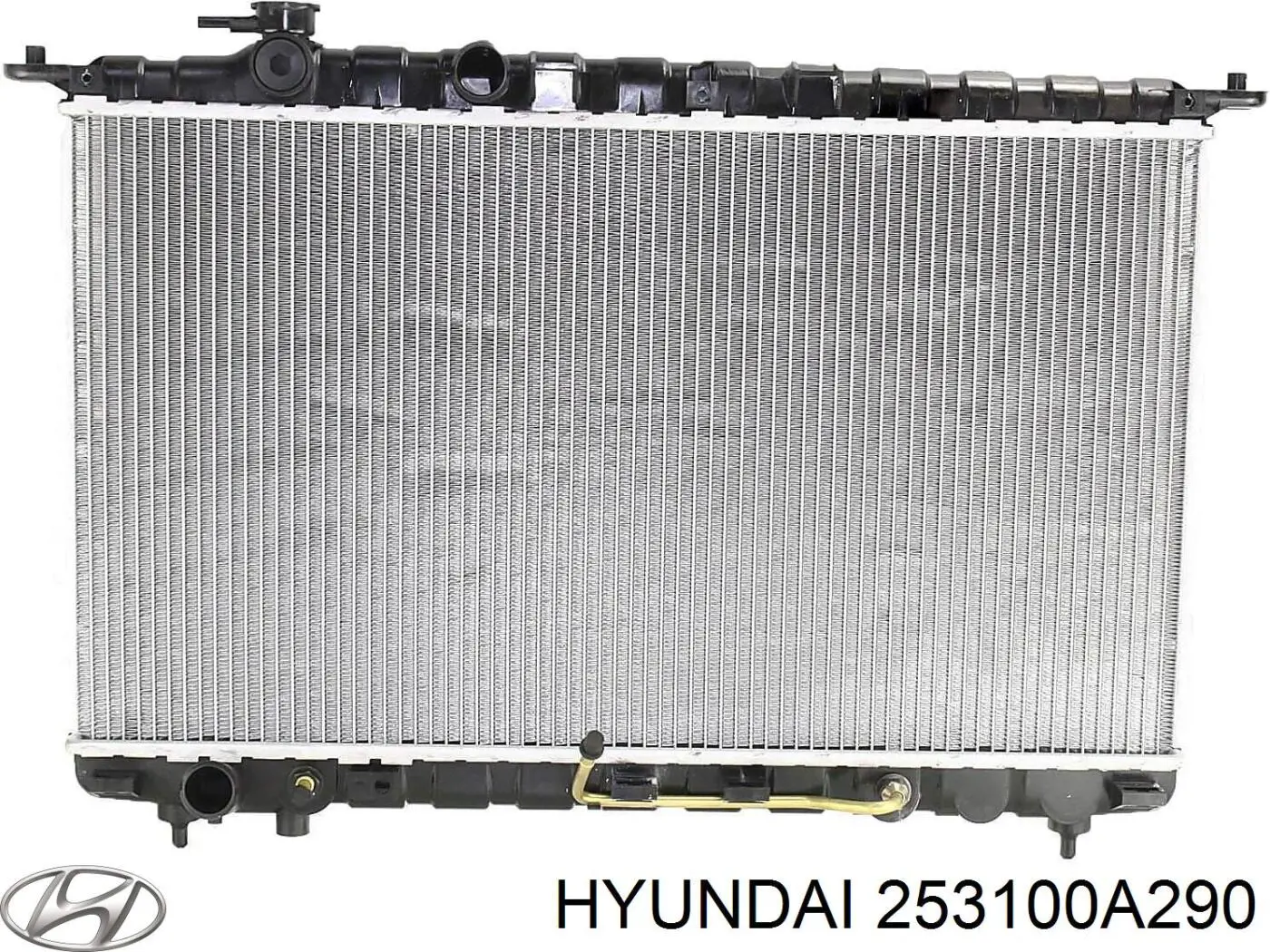 Радиатор охлаждения двигателя на Hyundai Sonata  