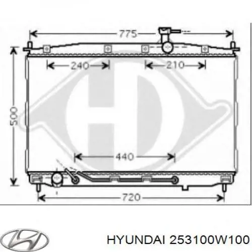 Радиатор 253100W100 Hyundai/Kia