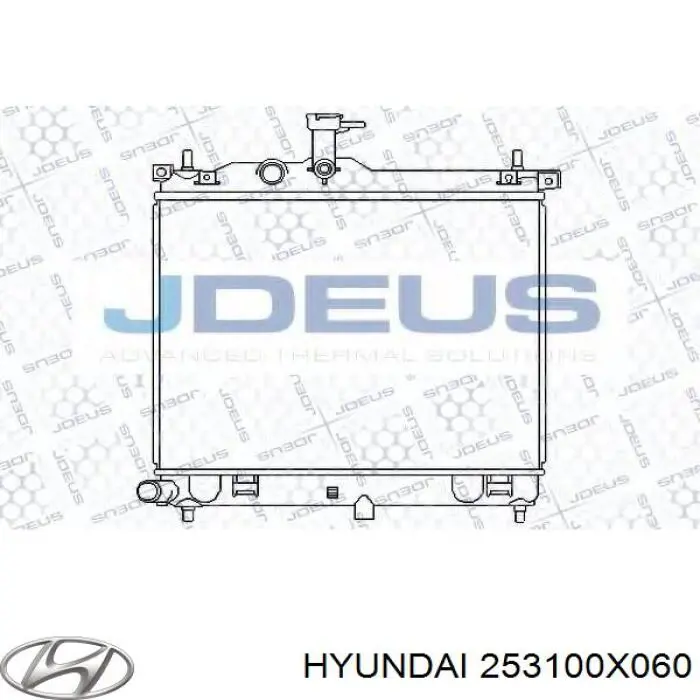 Радиатор охлаждения двигателя Hyundai/Kia 253100X060 цена, от 59.44 USD
