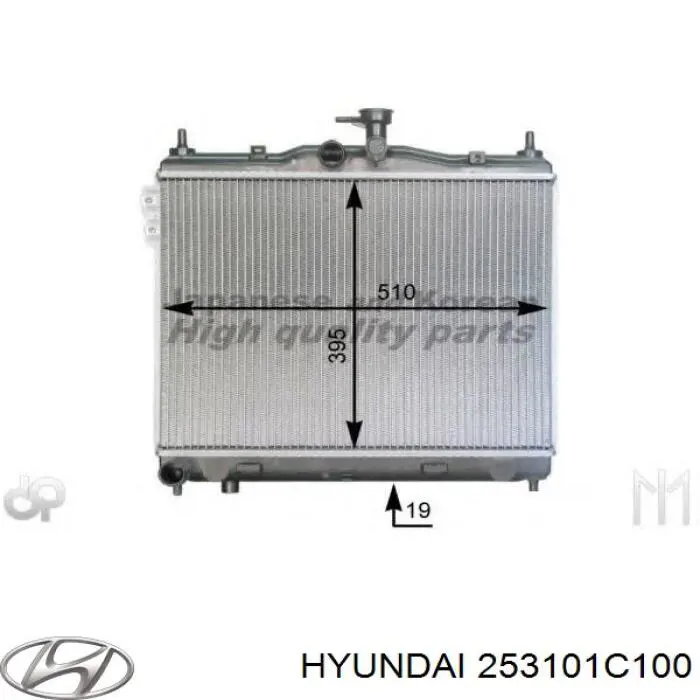 Радиатор 253101C100 Hyundai/Kia