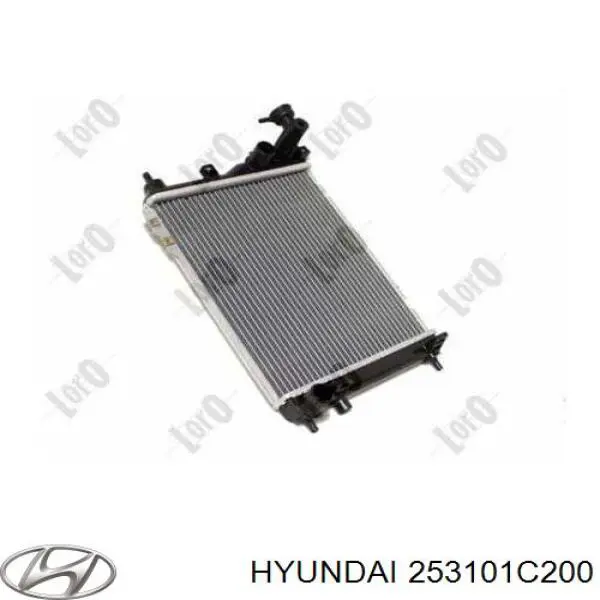 253101C200 Hyundai/Kia radiador de esfriamento de motor
