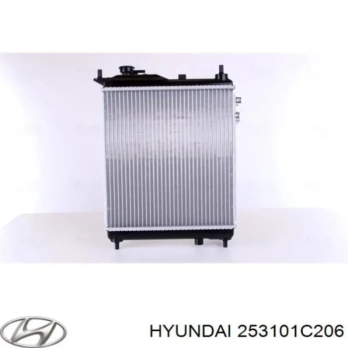 Радиатор охлаждения двигателя Hyundai/Kia 253101C206 цена, от 64.87 USD