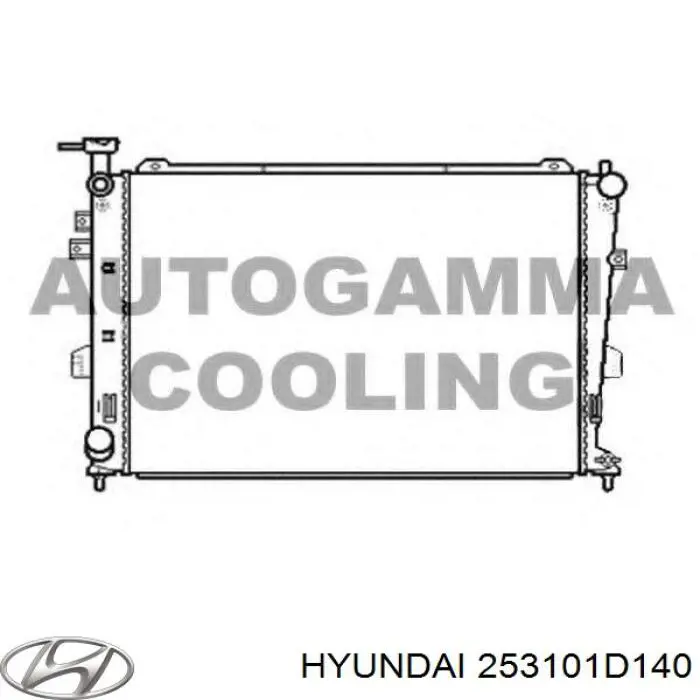 Купить 253101D140 Hyundai/Kia Радиатор водяной