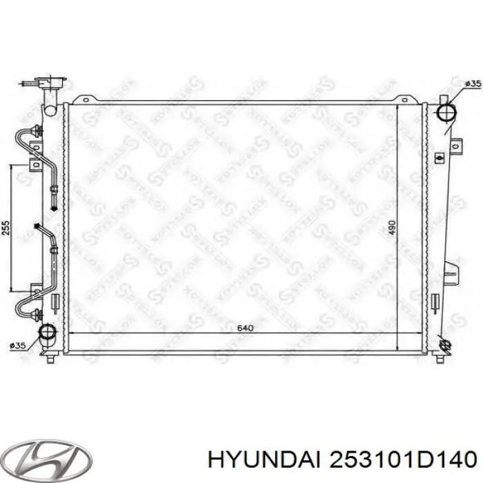 253101D140 Hyundai/Kia Радиатор основной