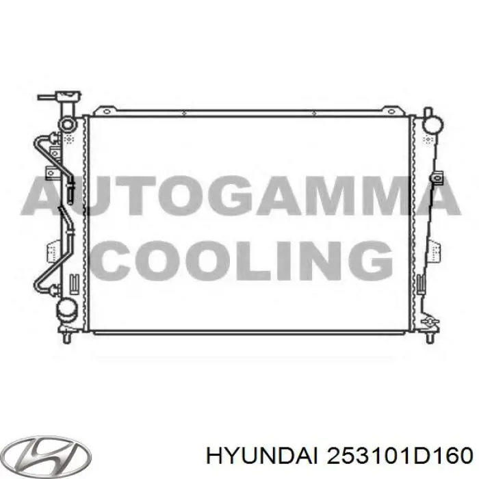 253101D160 Hyundai/Kia Радиатор основной