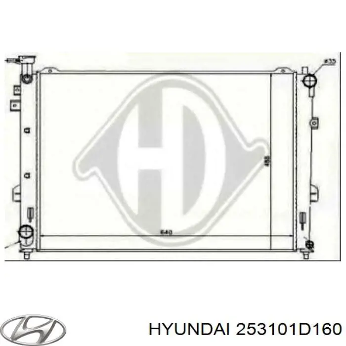 Купить 253101D160 Hyundai/Kia Радиатор водяной
